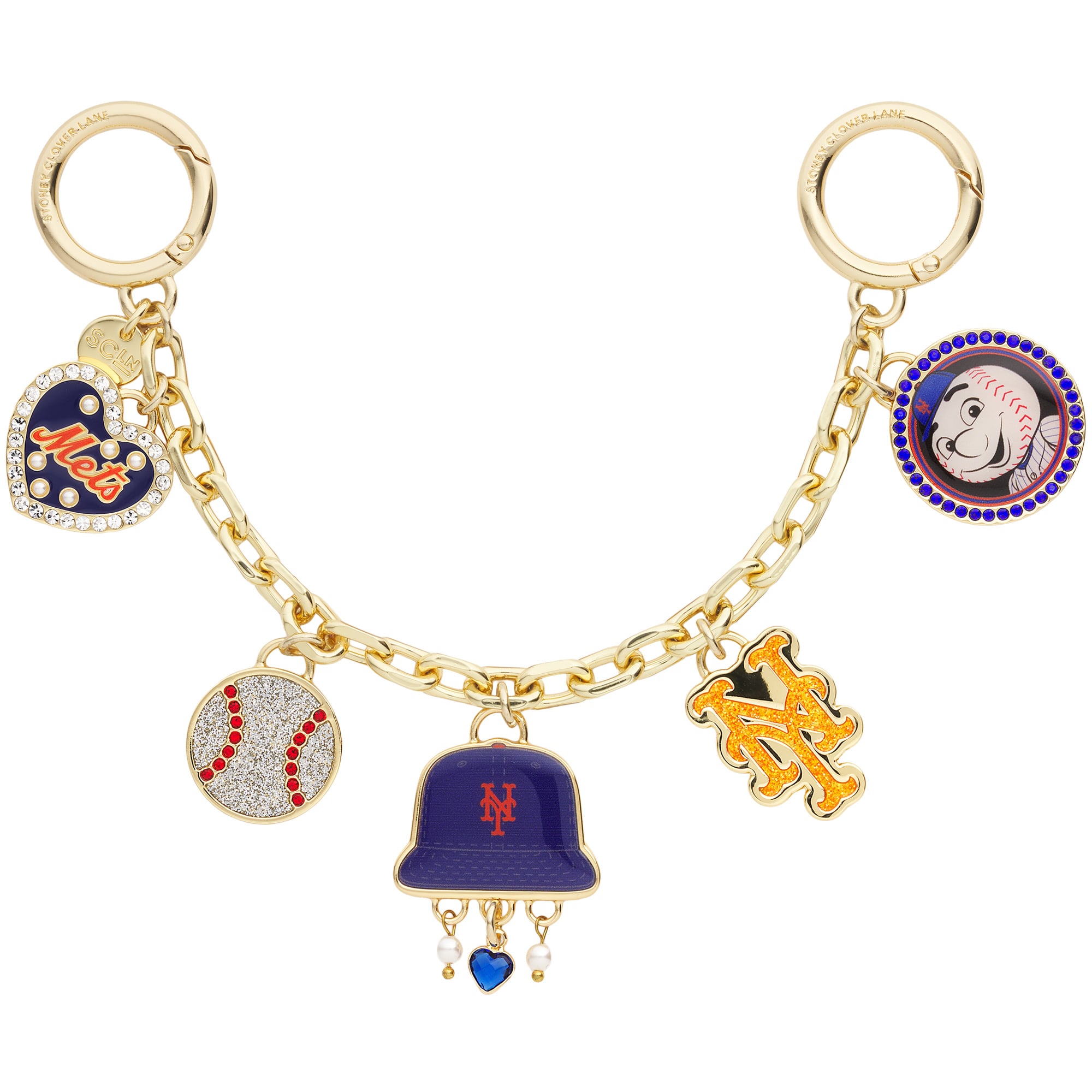 Stoney Clover Lane New York Mets Bag Charm Chain