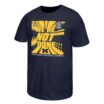 Youth Nike  Navy Michigan Wolverines 2026 NCAA Men's Basketball Tournament March Madness Final Four T-Shirt