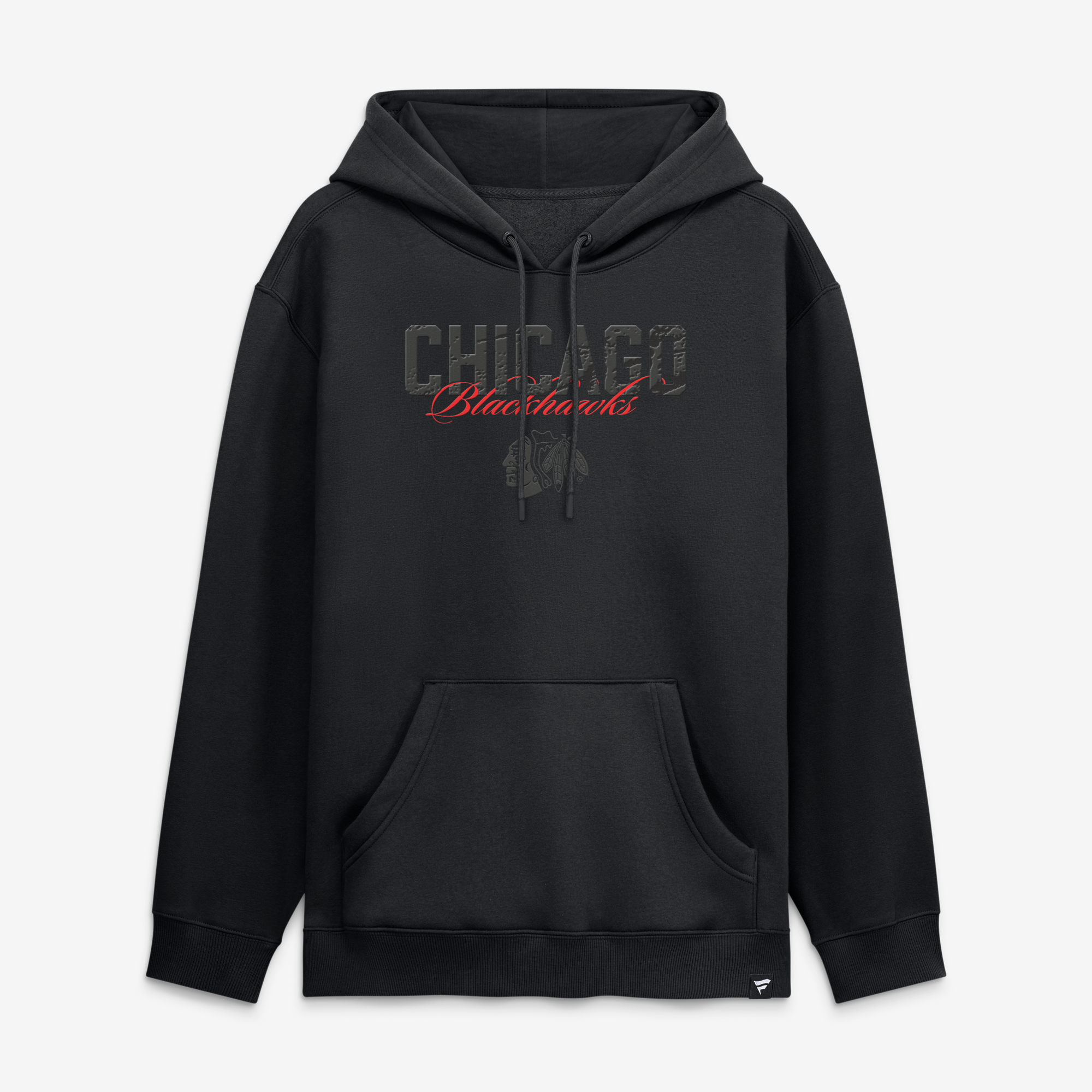 Men's Fanatics Chicago Blackhawks Blackout Hoodie