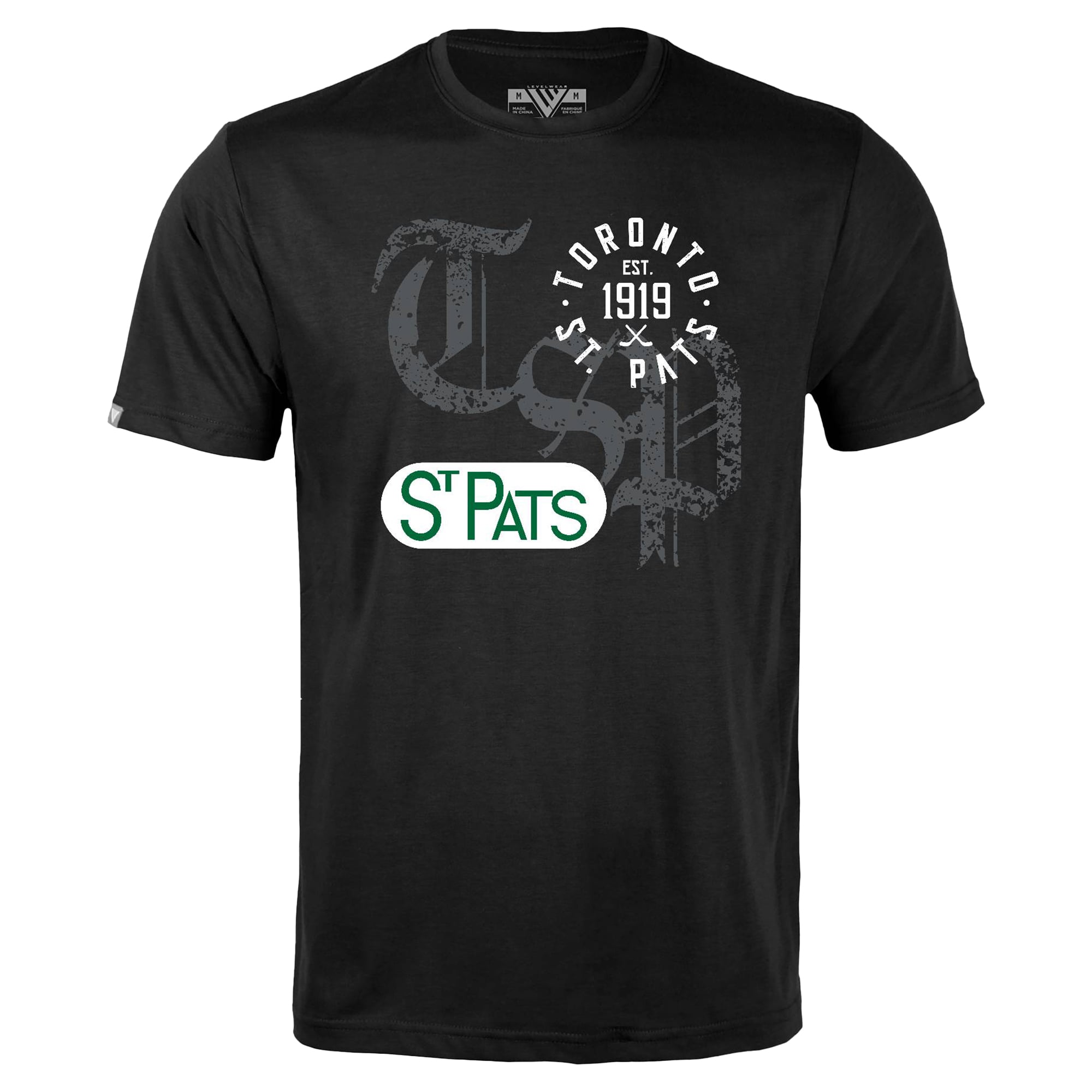 Men's Levelwear Black Toronto St. Pats Richmond Long-Haul T-Shirt