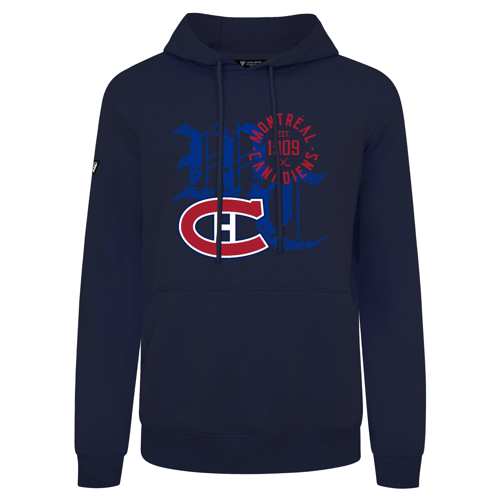 Men’s Levelwear Navy Montreal Canadiens Long-Haul Podium Sweatshirt Men’s Levelwear Navy Montreal Canadiens Long-Haul Podium Sweatshirt