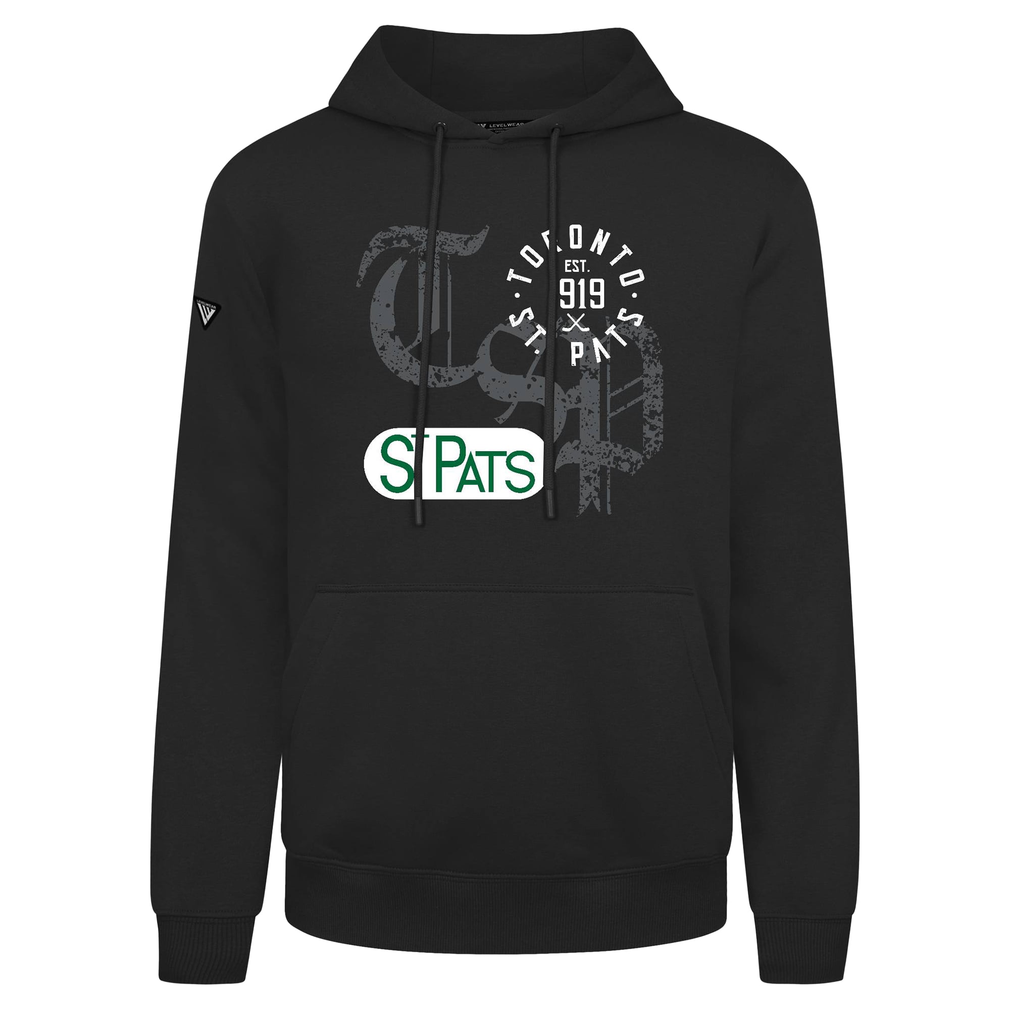 Men's Levelwear Black Toronto St. Pats Long-Haul Podium Sweatshirt