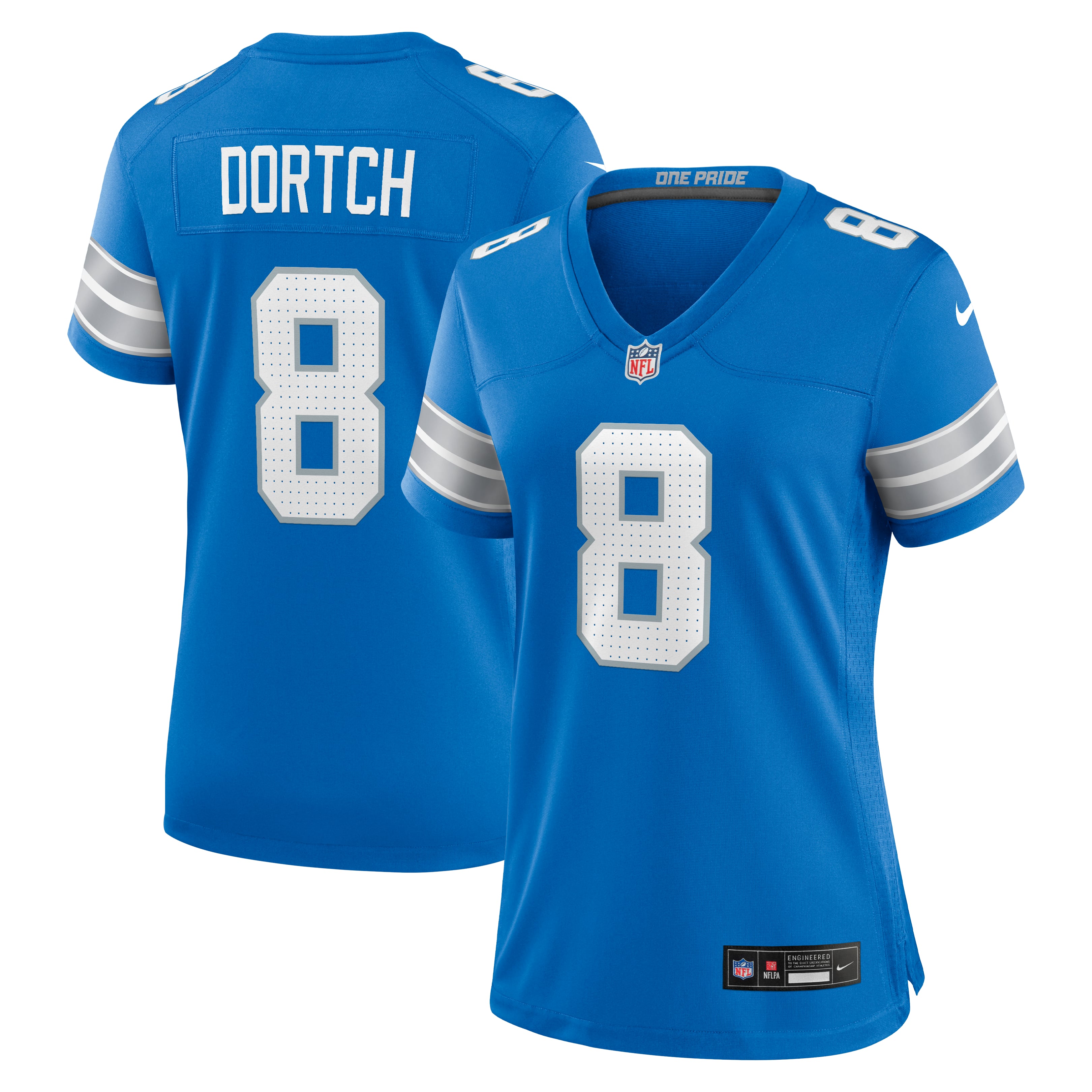Women's Nike Greg Dortch  Blue Detroit Lions Team Game Jersey