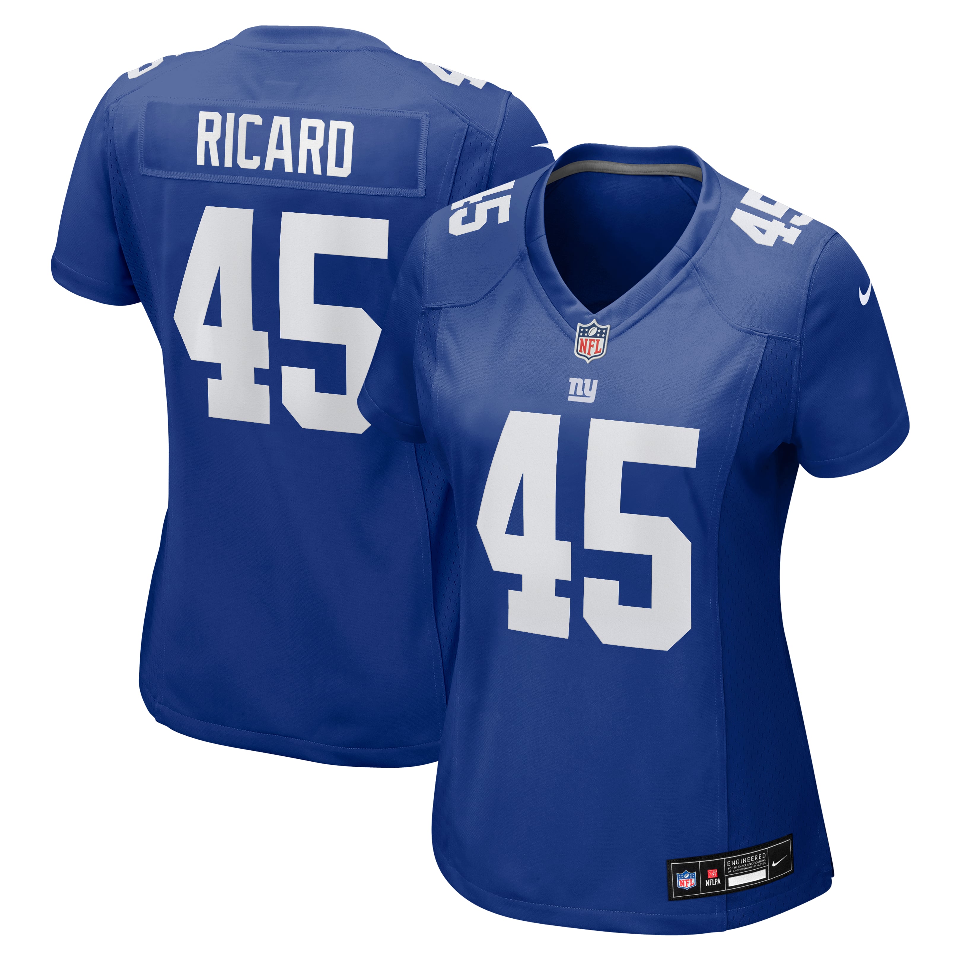 Women's Nike Patrick Ricard  Royal New York Giants Team Game Jersey