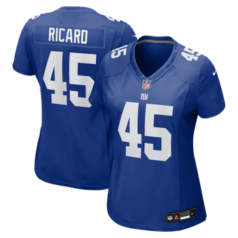 Women's Nike Patrick Ricard  Royal New York Giants Team Game Jersey