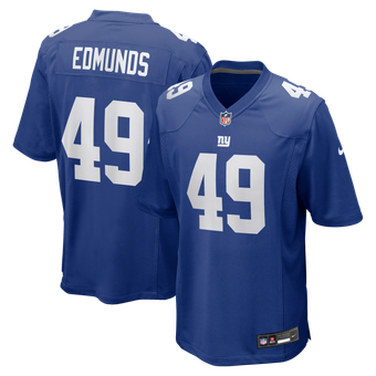 Men's Nike Tremaine Edmunds  Royal New York Giants Team Game Jersey
