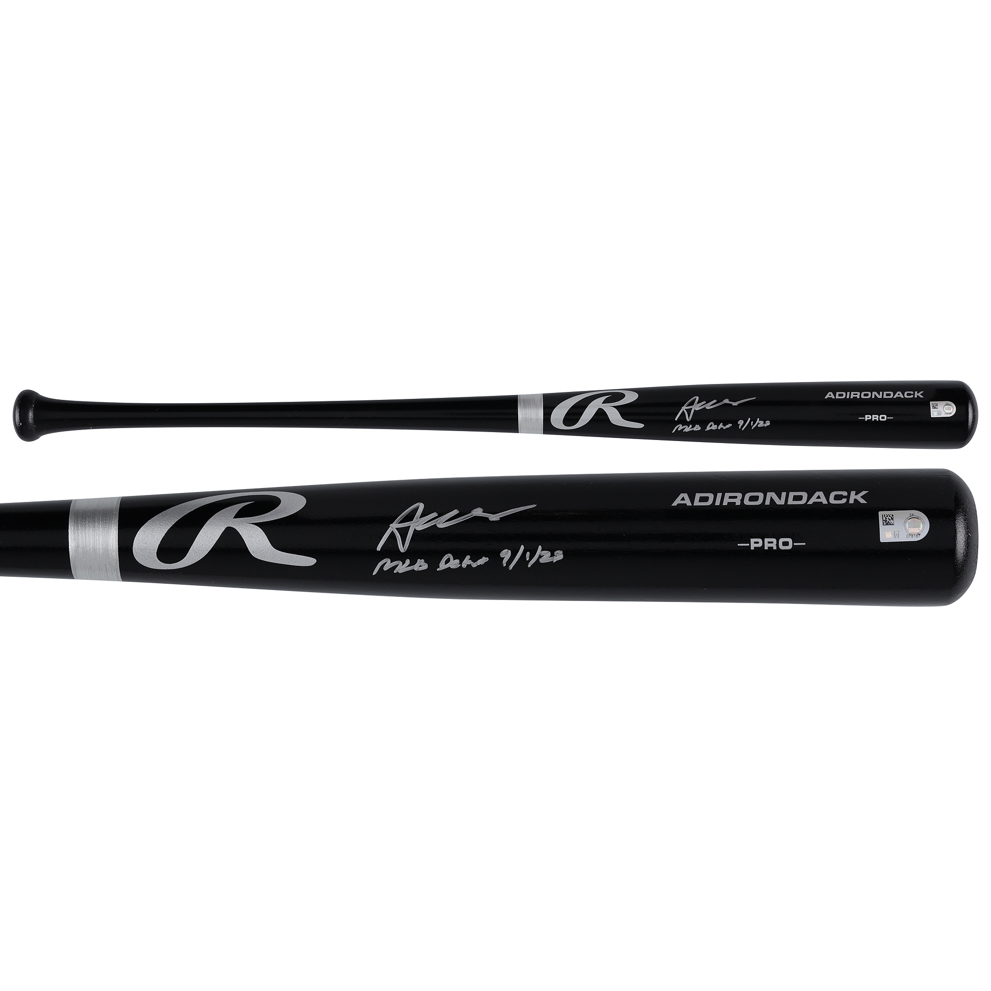Austin Wells New York Yankees Autographed Black Rawlings Pro Bat with "MLB Debut 9/1/23" Inscription