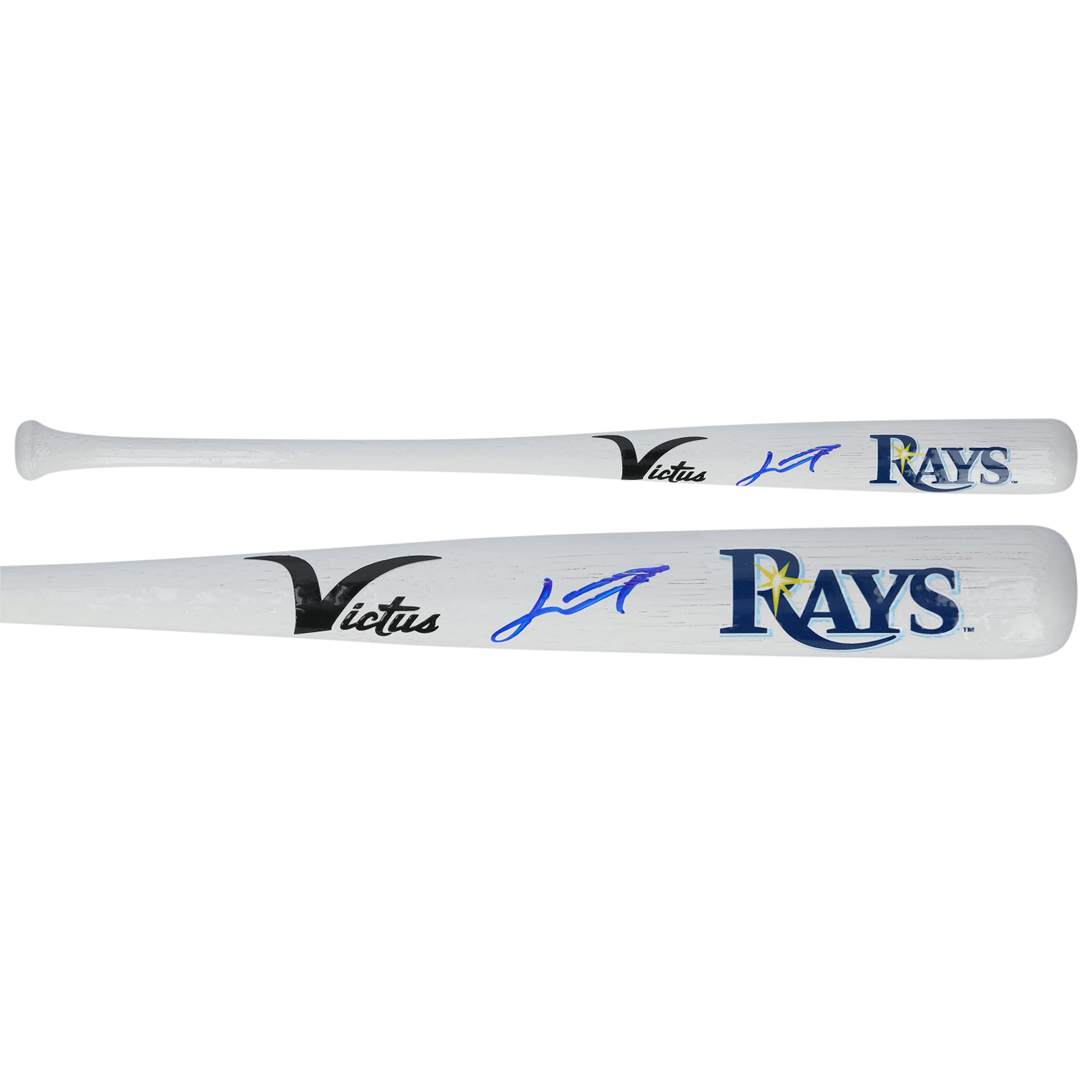 Junior Caminero Tampa Bay Rays Autographed Victus Team ID Bat
