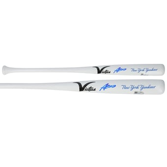 Austin Wells New York Yankees Autographed Victus Team ID Mini Bat