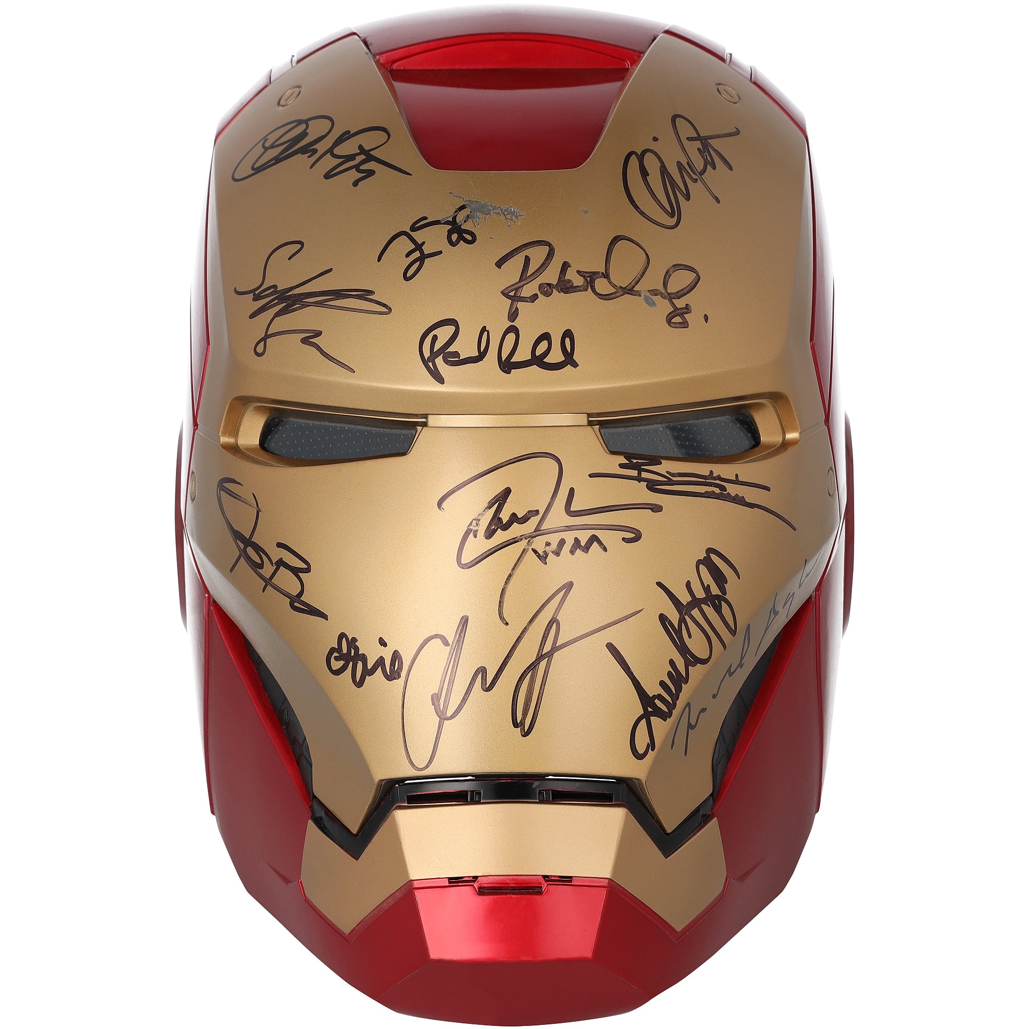 Marvel Avengers Autographed Iron Man Replica Helmet - 13 Signatures