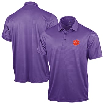 Men's Antigua Purple Clemson Tigers Lineage Polo
