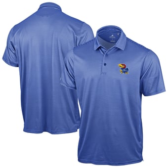 Men's Antigua Royal Kansas Jayhawks Lineage Polo