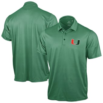 Men's Antigua Green Miami Hurricanes Lineage Polo