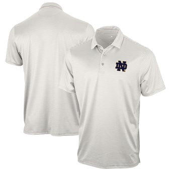 Men's Antigua Gray Notre Dame Fighting Irish Eager Polo