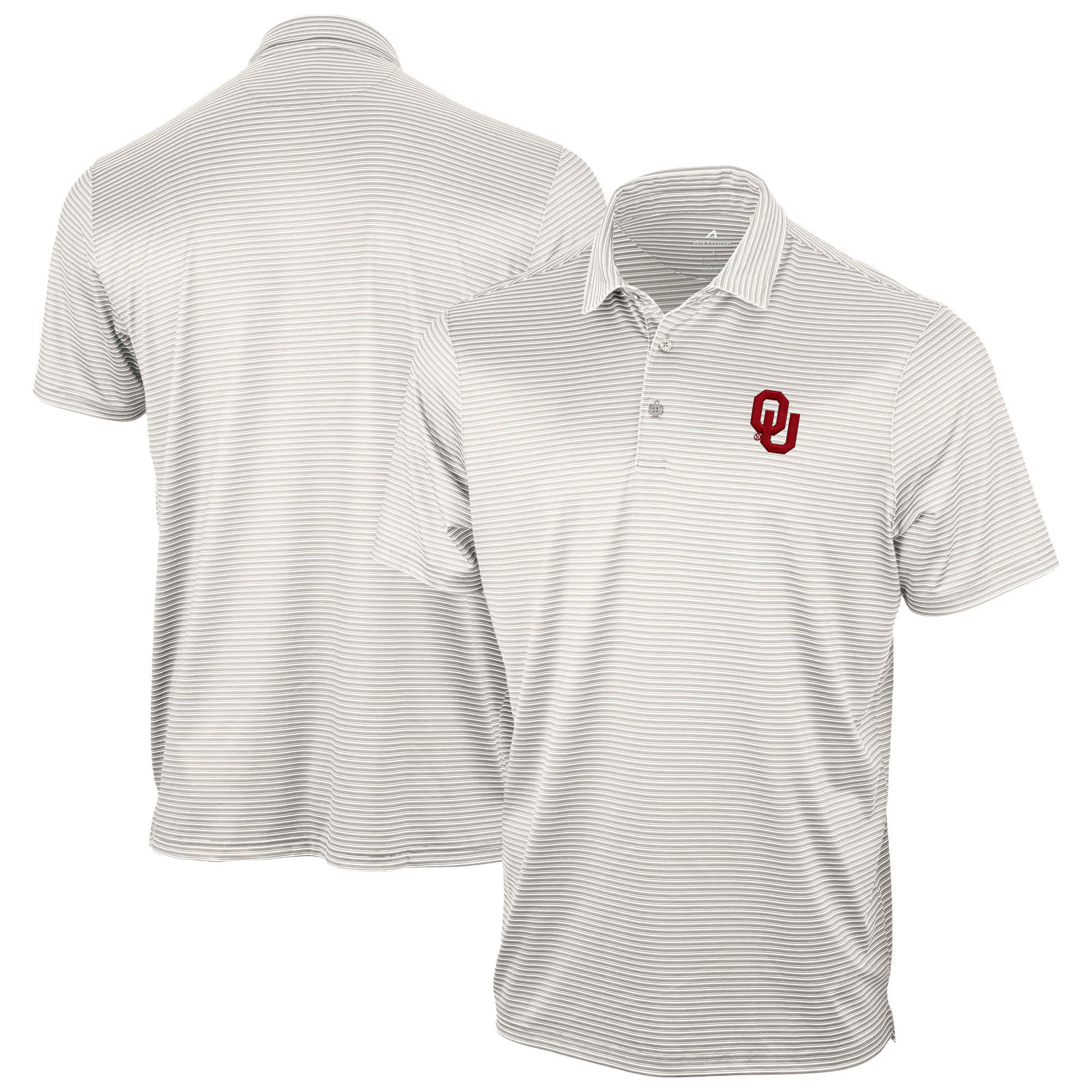 Men’s Antigua Gray Oklahoma Sooners Eager Polo Men’s Antigua Gray Oklahoma Sooners Eager Polo