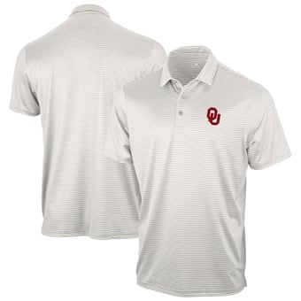 Men's Antigua Gray Oklahoma Sooners Eager Polo