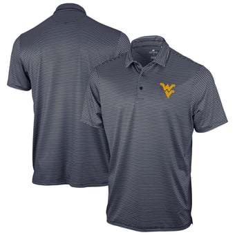 Men's Antigua Navy West Virginia Mountaineers Eager Polo