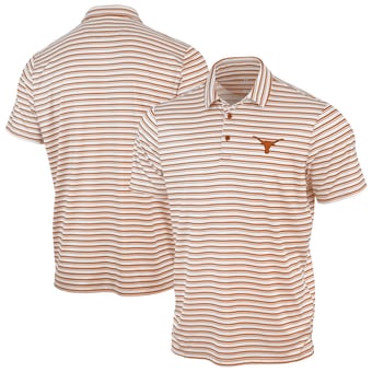 Men's Antigua Texas Orange Texas Longhorns Space Stripe Polo