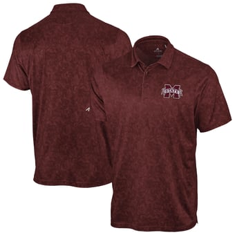Men's Antigua Maroon Mississippi State Bulldogs Lush Polo