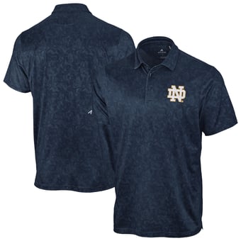 Men's Antigua Navy Notre Dame Fighting Irish Lush Polo