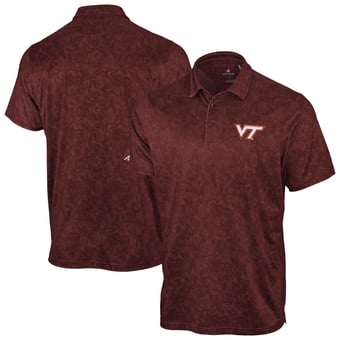 Men's Antigua Maroon Virginia Tech Hokies Lush Polo
