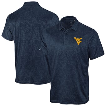 Men's Antigua Navy West Virginia Mountaineers Lush Polo