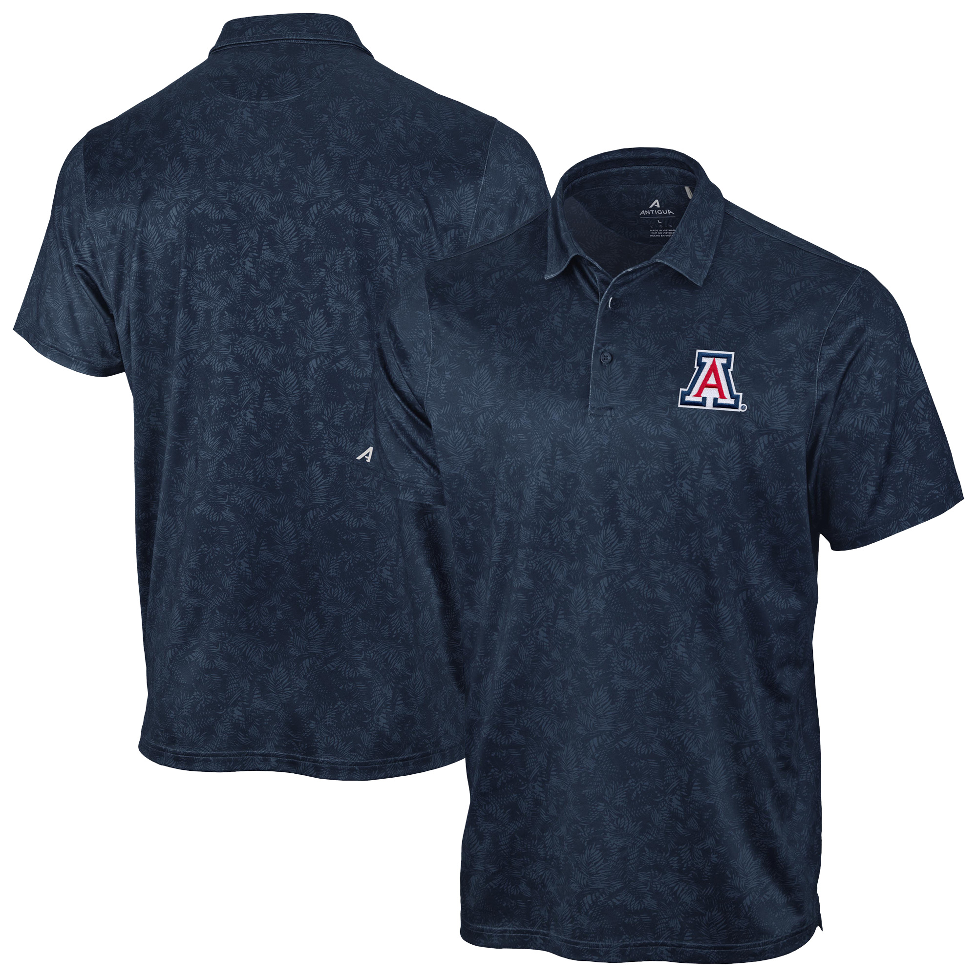 Men's Antigua Navy Arizona Wildcats Lush Polo