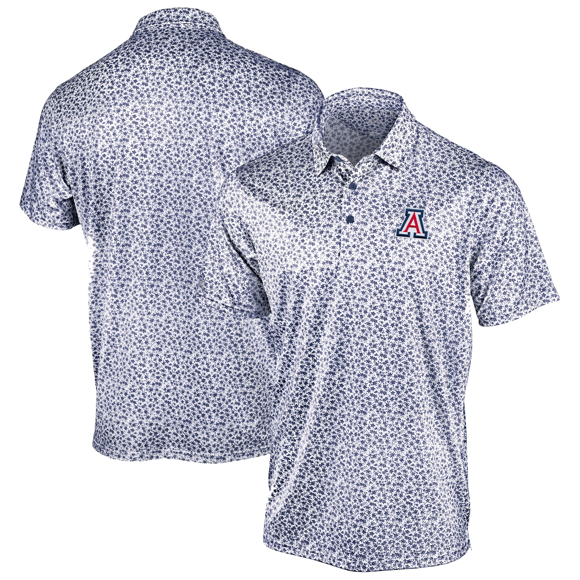 Men's Antigua Navy Arizona Wildcats Flourish Polo