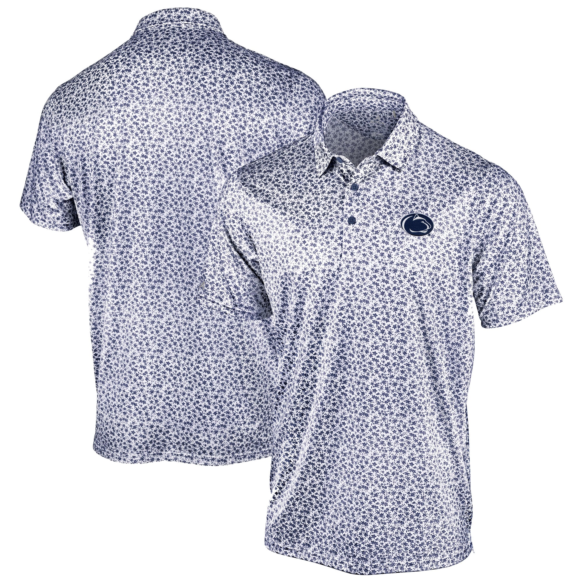 Men's Antigua Navy Penn State Nittany Lions Flourish Polo