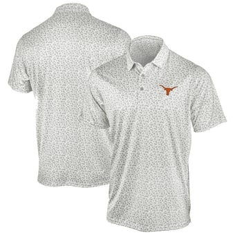 Men's Antigua Gray Texas Longhorns Flourish Polo