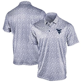 Men's Antigua Navy West Virginia Mountaineers Flourish Polo