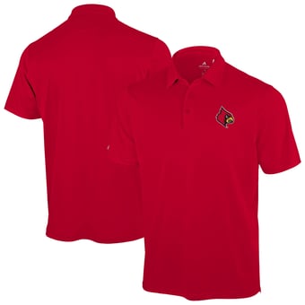 Men's Antigua Red Louisville Cardinals Unshakeable Solid Polo