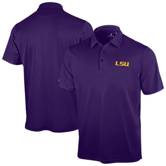 Men's Antigua Purple LSU Tigers Unshakeable Solid Polo