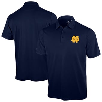 Men's Antigua Navy Notre Dame Fighting Irish Unshakeable Solid Polo