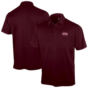 Men's Antigua Maroon Mississippi State Bulldogs Unshakeable Solid Polo