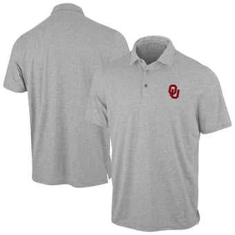 Men's Antigua Heather Gray Oklahoma Sooners Static Polo