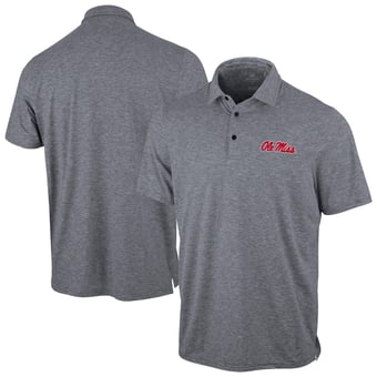 Men's Antigua Heather Gray Ole Miss Rebels Static Polo