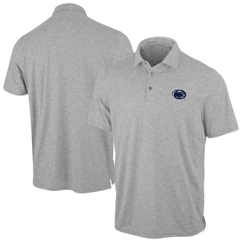 Men's Antigua Heather Gray Penn State Nittany Lions Static Polo