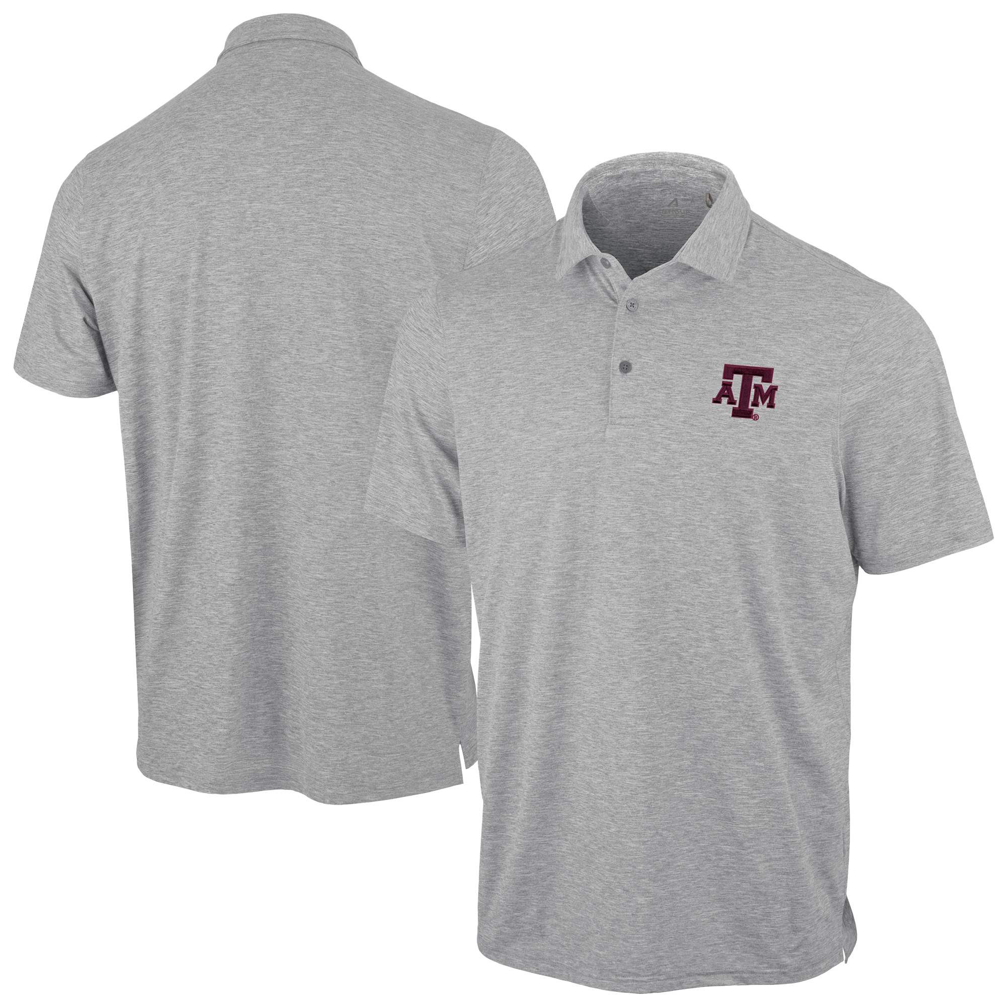 Men’s Antigua Heather Gray Texas A&M Aggies Static Polo