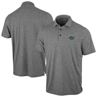 Men's Antigua Heather Black Florida Gators Static Polo