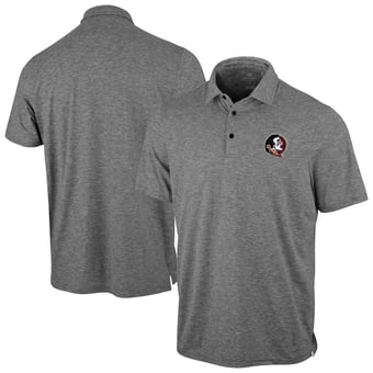 Men's Antigua Heather Gray Florida State Seminoles Static Polo