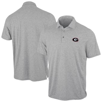 Men's Antigua Heather Gray Georgia Bulldogs Static Polo
