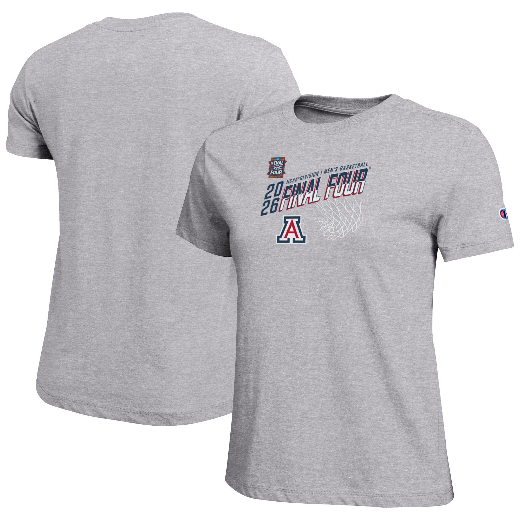 Women's Champion Gray Arizona Wildcats 2026 NCAA Men's Basketball Tournament March Madness Final Four Core T-Shirt