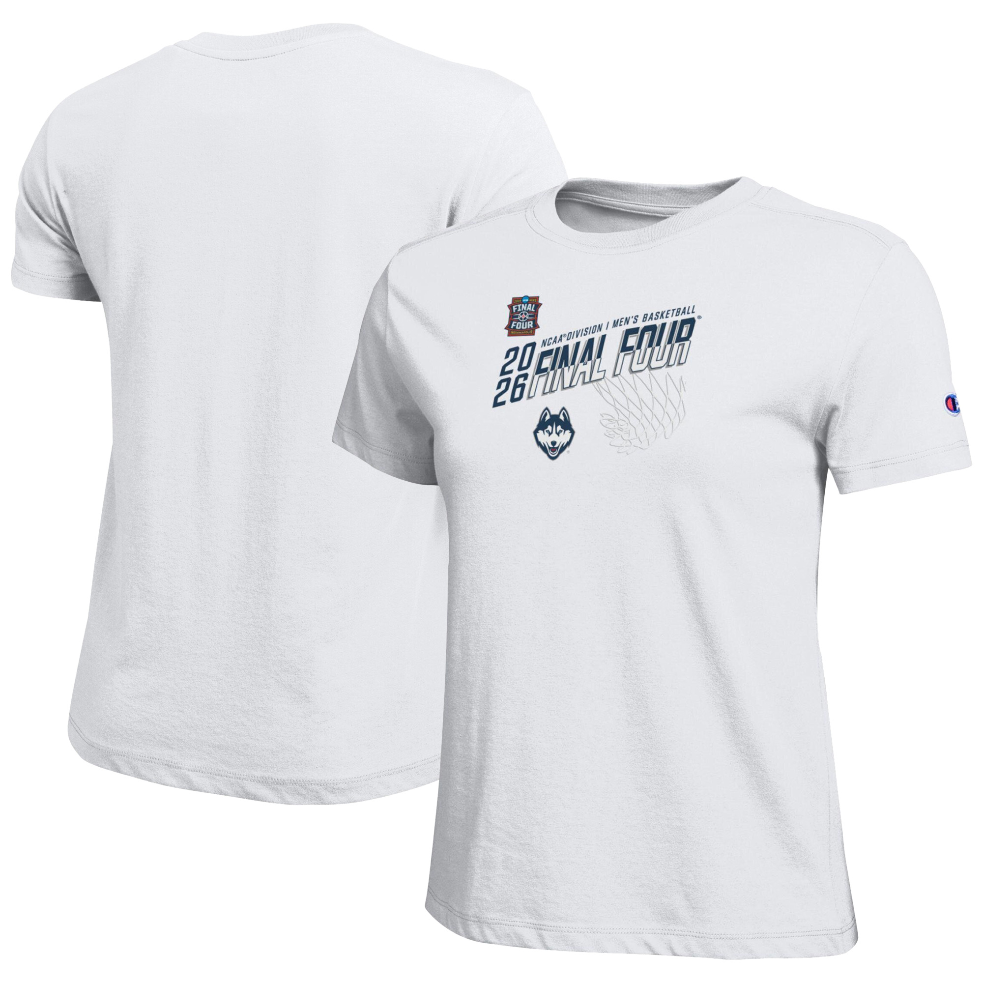 Women's Champion White UConn Huskies 2026 NCAA Men's Basketball Tournament March Madness Final Four Core T-Shirt