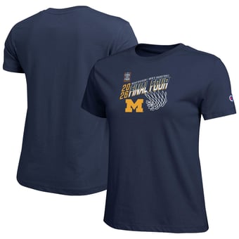 Women's Champion Navy Michigan Wolverines 2026 NCAA Men's Basketball Tournament March Madness Final Four Core T-Shirt