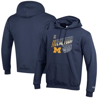 Men's Champion Navy Michigan Wolverines 2026 NCAA Men's Basketball Tournament March Madness Final Four Eco Powerblend Sweatshirt