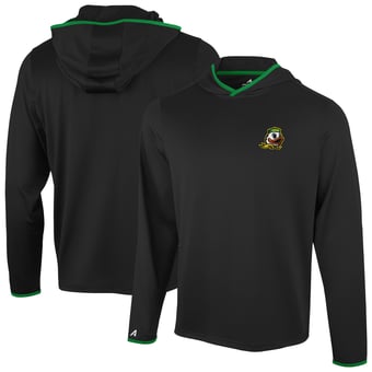 Men's Antigua  Black Oregon Ducks Brink Color Pop Long Sleeve Hoodie T-Shirt