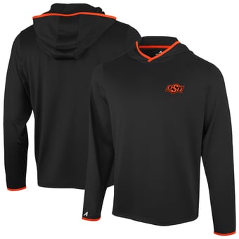 Men's Antigua  Black Oklahoma State Cowboys Brink Color Pop Long Sleeve Hoodie T-Shirt