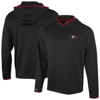 Men's Antigua  Black Georgia Bulldogs Brink Color Pop Long Sleeve Hoodie T-Shirt