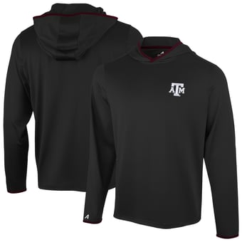Men's Antigua  Black Texas A&M Aggies Brink Color Pop Long Sleeve Hoodie T-Shirt